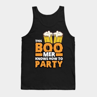 Halloween Funny Costume Pumpkin Monster Gift Tank Top